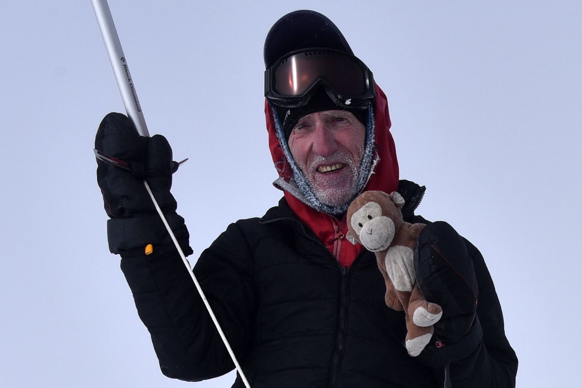 05E Jerome Ryan And Dangles Close Up On The Mount Vinson Summit